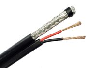 Composite RG6/U CCTV Coaxial Cable With 95% CCA High Shield Coverage with Power