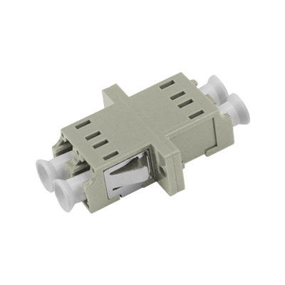 LC MM DX Welding Symmetry-type Fiber Optic Adapter with Flange and Ceramic or Metal Sleeve for ≤ 0.2dB Alternating Loss