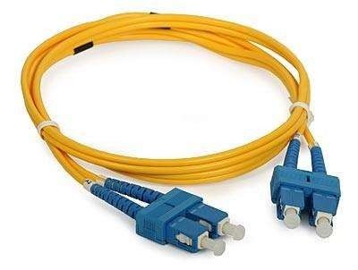 SC to SC Duplex Fiber Optic Patch Cord 9/125 μm Singlemode with PVC or LSZH Jacket for Terminal Box