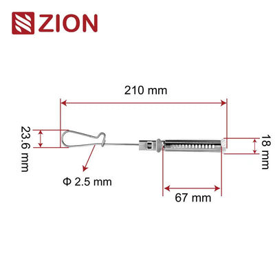 ZCSSC-03 FTTH Stainless Steel Flat Cable Drop Clamp | Reliable Fiber Optic Wire Clamp for Outdoor and Indoor Use
