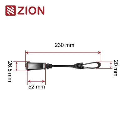 ZCPAC-01 FTTH Nylon Flat Cable Drop Clamp | Durable Fiber Optic Cable Clamp for Indoor and Outdoor Use