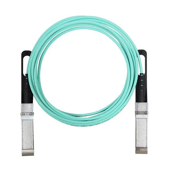 25Gbps SFP28 Active Optical Cable with 850nm Wavelength and 100m OM4 MMF Reach