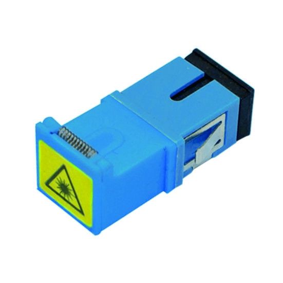 SC Cover Avoid Laser Plastic Fiber Optic Adapter without Flange and ≤ 0.2dB Insertion Loss Optical Coupler