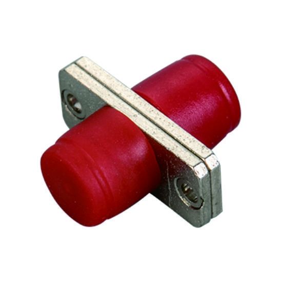 FC SX Rectangle Flange Fiber Optic Adapter with ≤ 0.2dB Insertion Loss and Wide Operating Temperature