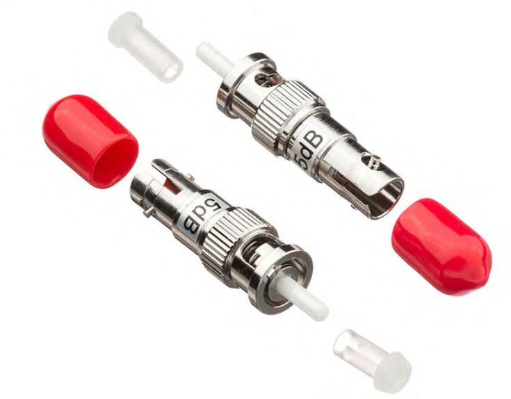 FC UPC Female to FC UPC Male Plug-In Fixed Fiber Optical Attenuator with 1-25dB Range and Low Insertion Loss