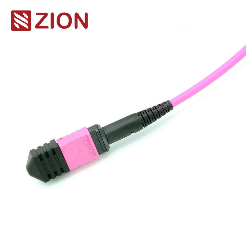 24 Fibers OM4 LSZH MTP Trunk Cable Custom Meters for High-Density Data Centers