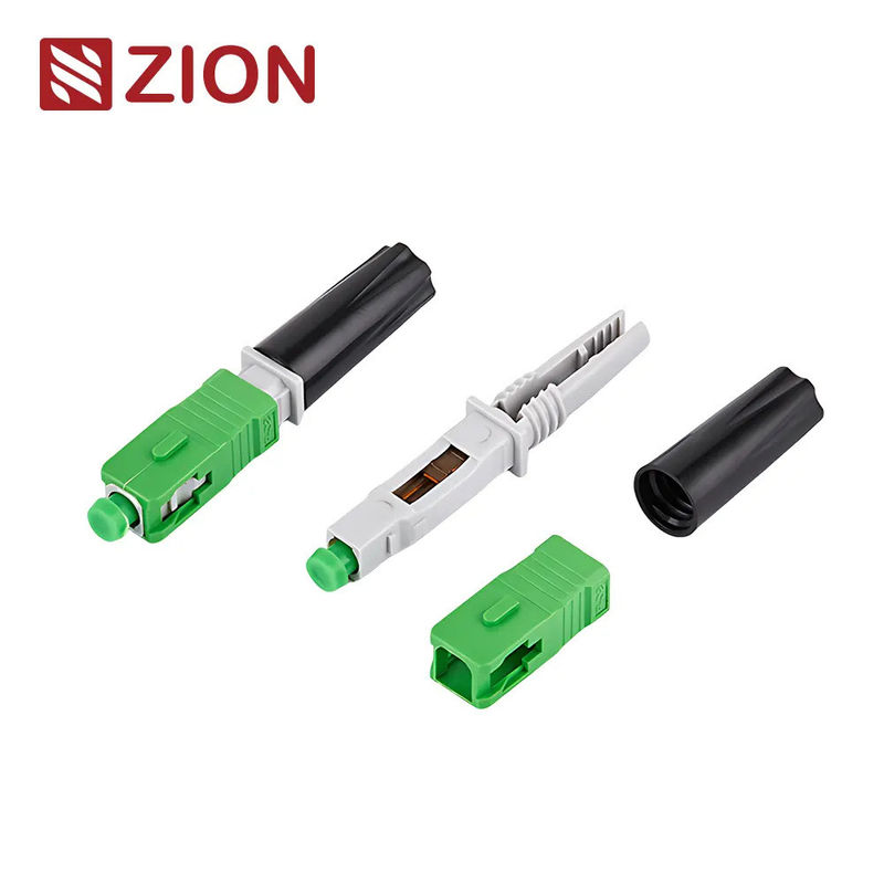 ZCSC21-A50 SC APC Fiber Quick Connector for FTTH with Fast Assembly Reusable Design and High Installation Success Rate