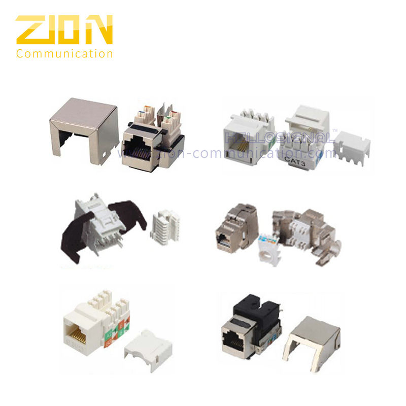 Cat.5e and Cat.6 RJ45 Keystone Jack Modules with Tool-less Type for Structured Cabling