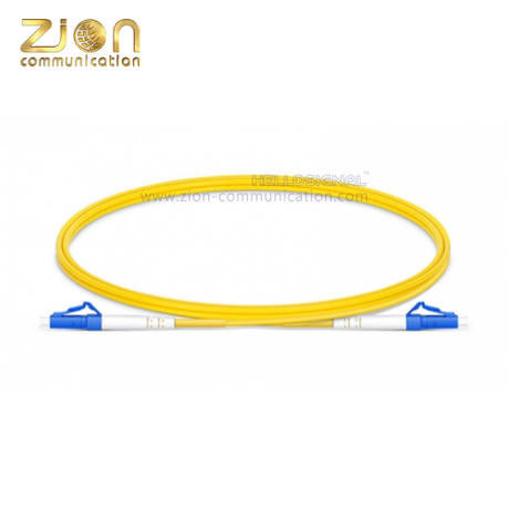 LC UPC to LC UPC Simplex G.652.D Single Mode Fiber Optic Patch Cord with 2m Length PVC Jacket