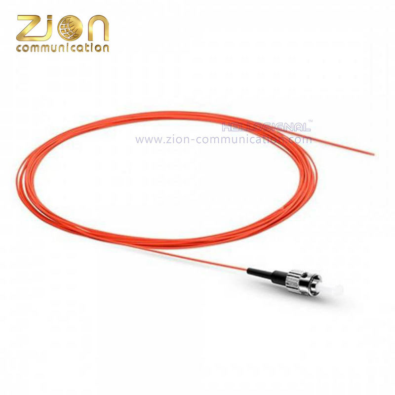 ST UPC Simplex OM1 Multimode Fiber Optic Patch Cord with PVC 0.9mm Jacket for Reliable Data Transmission