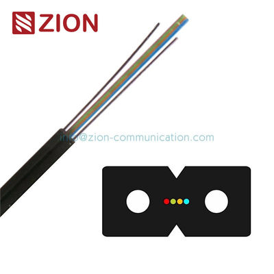 GJXFDH/GJXDH屋内FTTHのドロップ・ケーブルのリボン繊維2.0x4.0 LSZH