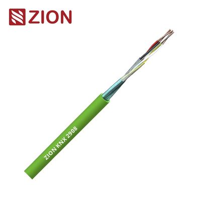 KNX 2PR 0.8mm 単線銅ケーブル – PE絶縁、アルミ箔シールド、LSZHシース | KNX2P08-OE