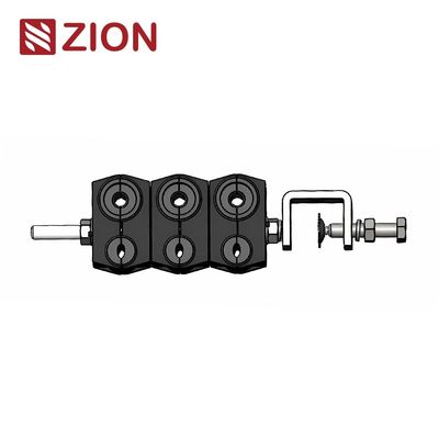 簡単にフィッダーケーブルクランプ 6 Way 3x ((4.8 ̇7) + 3x ((10 ̇15) mmケーブル